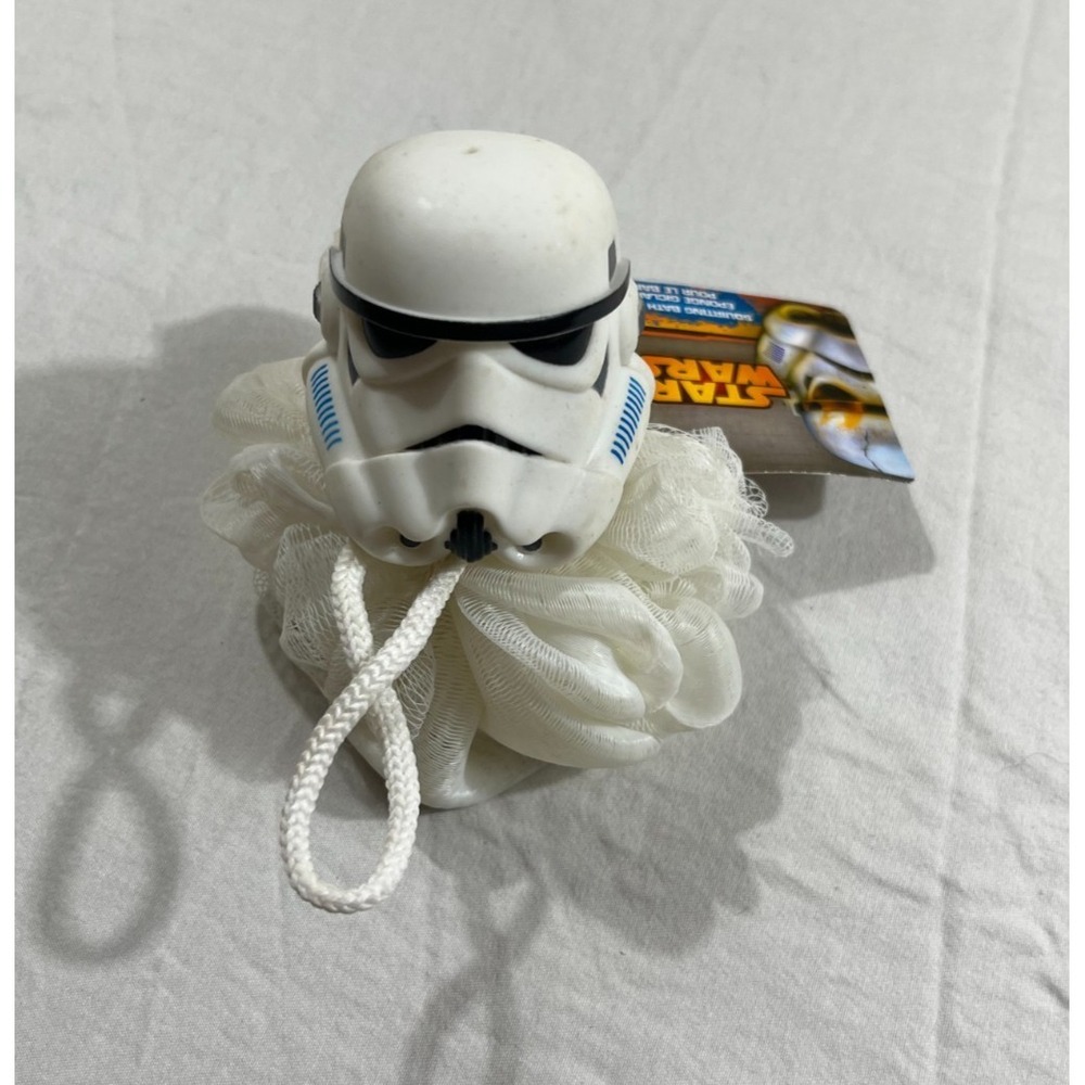 Star Wars Stormtrooper Squirting Bath Pouf Mesh Loofah Disney FunCare NWT